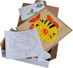 MaMontessoriBox Puzzle zoologie poisson