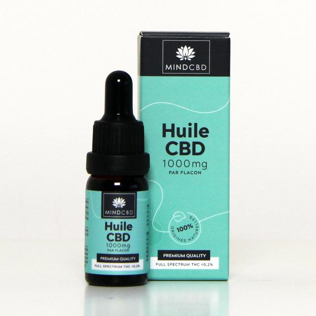 Huile CBD Premium Full Spectrum 10% / 1000mg (10ml)