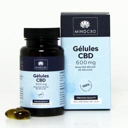 60 Gélules CBD Premium Full Spectrum 600mg (10mg/gélule)