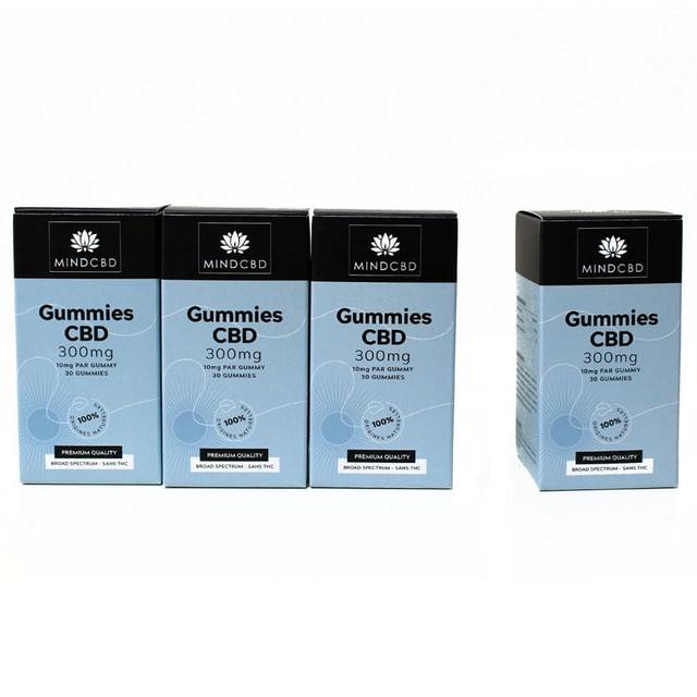 Lot 4 x 30 Gummies CBD 300mg Citron & Pomme (dont 1 offert)