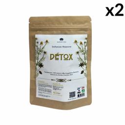 Lot 2 Infusions Bio au Chanvre CBD DÉTOX, Chanvre 25%