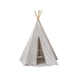 Tente Tipi Gris Pigeon Lin Naturel