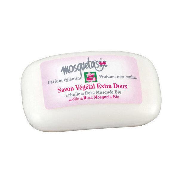 Savon végétal à l'huile de rose musquée bio 125g