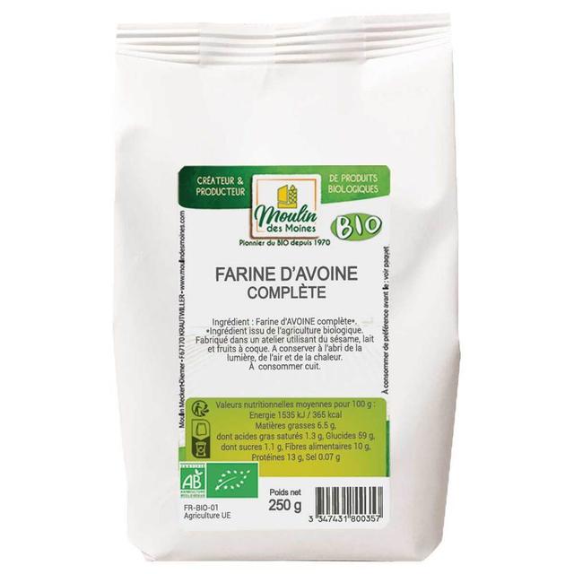 Farine d'avoine complète 500g