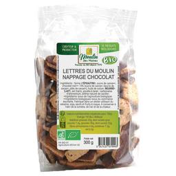 Biscuits Les Lettres du Moulin nappage chocolat 300g