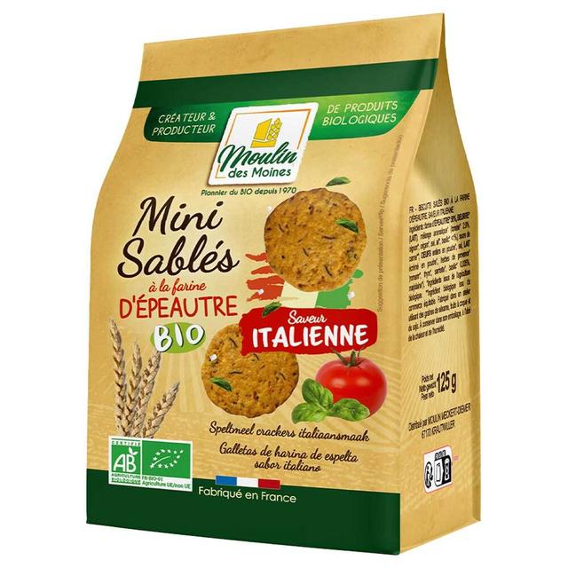 Mini sablés épeautre saveur italienne 125g