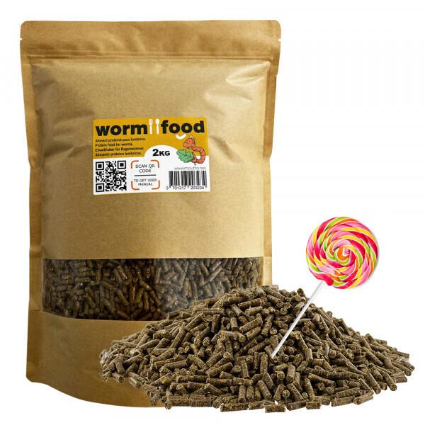 WormFood 2kg - Aliment protéiné pour les vers