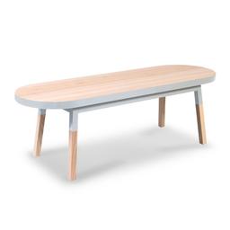 Table basse banc 140 cm, 100% frêne massif