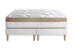 Ensemble matelas 160 x 200  double sommiers Blanc