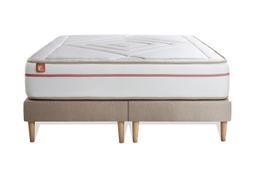 Ensemble matelas 160 x 200  double sommiers Beige