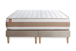 Ensemble matelas 160 x 200  double sommiers Beige