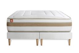 Ensemble matelas 160 x 200  double sommiers Blanc