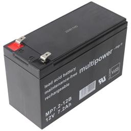 Batterie plomb multi-puissance MP7.2-12B PB avec contacts Faston