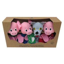 Set 4 Marionnettes Trois Petits Cochons