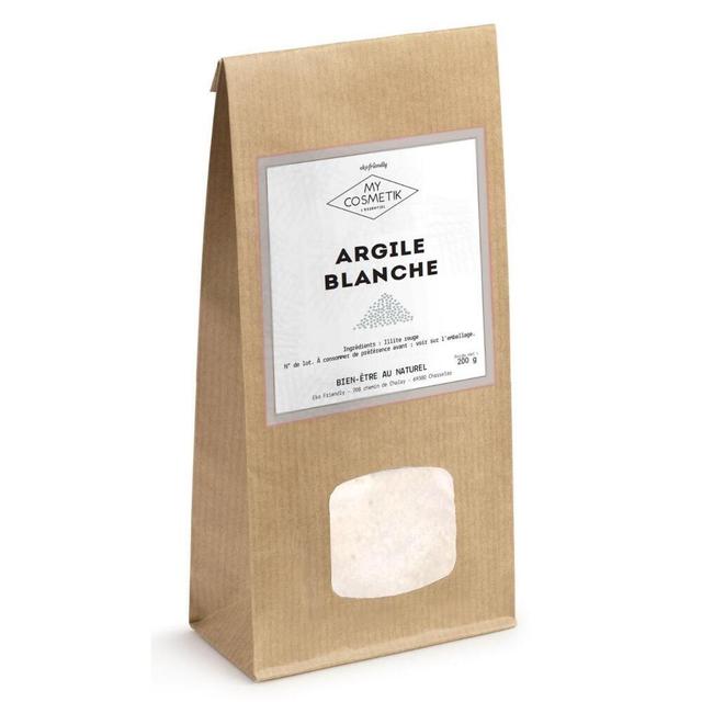 Argile blanche BIO - 200 g - en sachet kraft