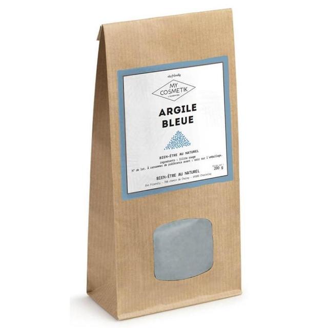 Argile bleue BIO - 200 g - en sachet kraft