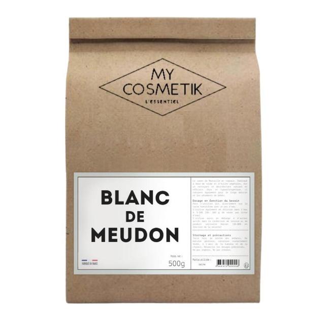 Blanc de Meudon - Poudre minérale BIO - 500 g - en sachet kraft