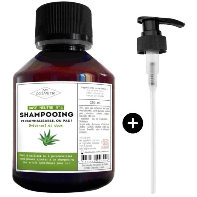 Base shampooing neutre personnalisable BIO - 250 ml + pompe