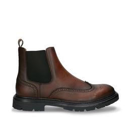 Casian Brown bottes véganes Chelsea Brogue