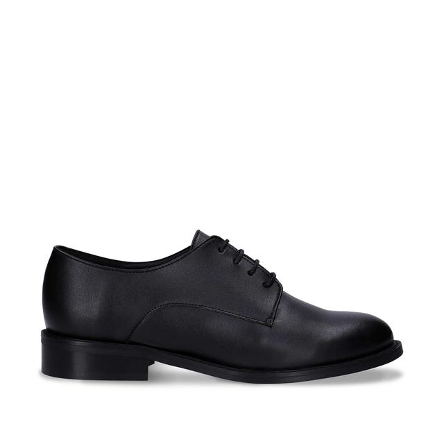 Obe Black chaussures derby véganes plates