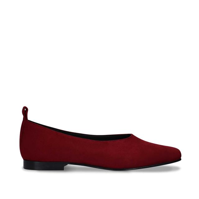 Melita Bordeaux ballerines véganes talon plate