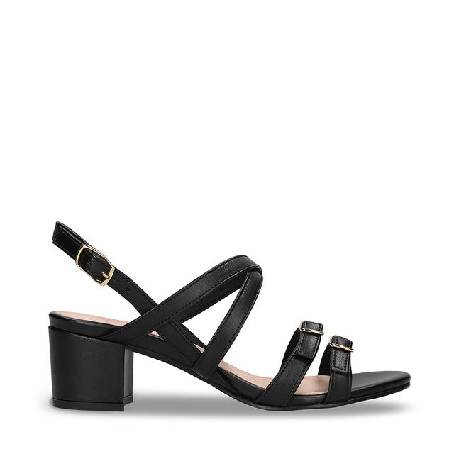 HEBEA Black Vegan Sandals