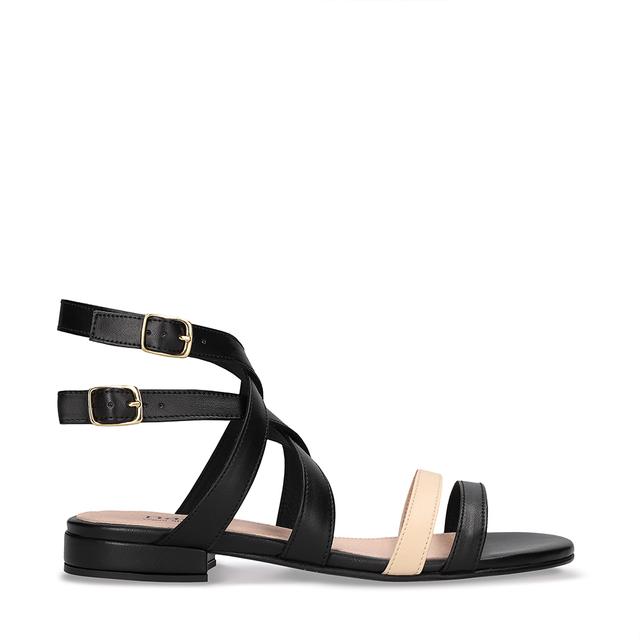 OLGA Black Vegan Sandals