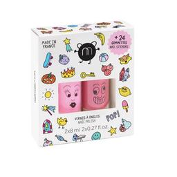 Coffret duo vernis et nail stickers Dolly kitty