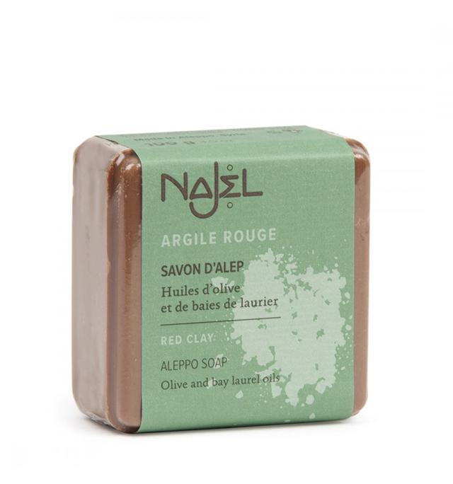 Savon d'Alep 100g à l'argile rouge | Najel