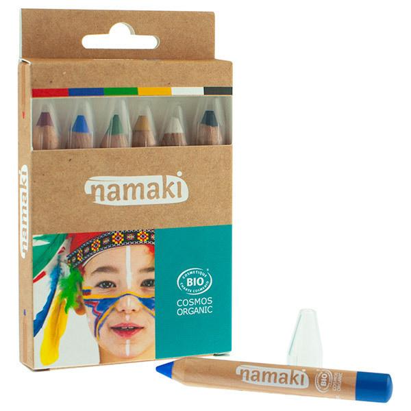 Kit 6 crayons de maquillage couleur primaires - dès 3 ans