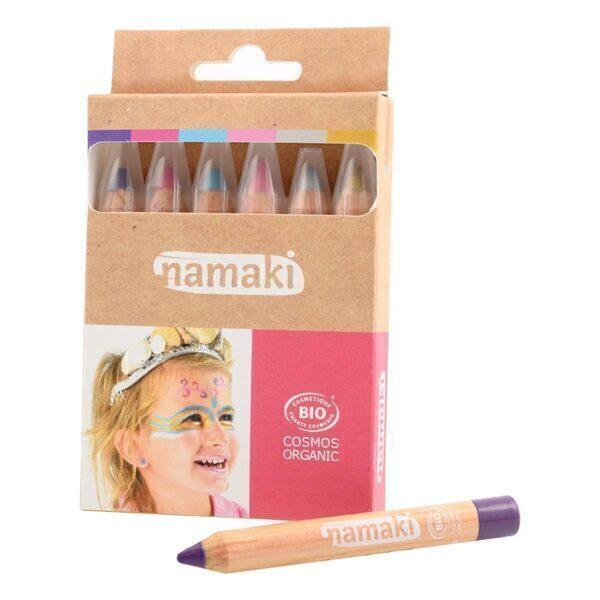 Kit 6 crayons de maquillage couleur pastel - Dès 3 ans