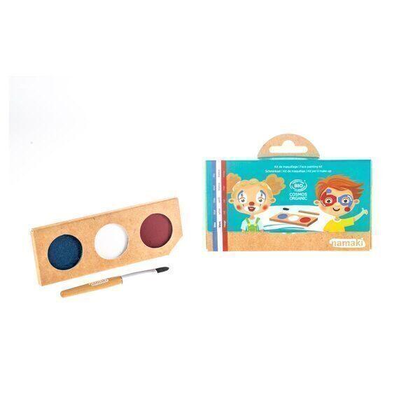 Kit de maquillage Clown et Arlequin 3 couleurs