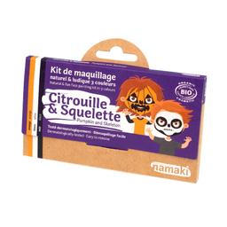 Kit de Maquillage 3 couleurs Citrouille et Squelette