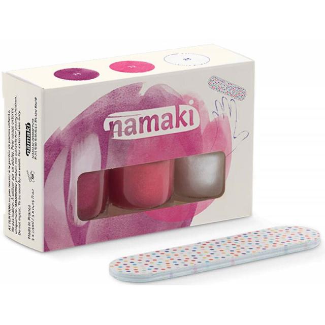 Coffret 3 vernis Sorbet Fruité Framboise - Fuchsia - Blanc nacré