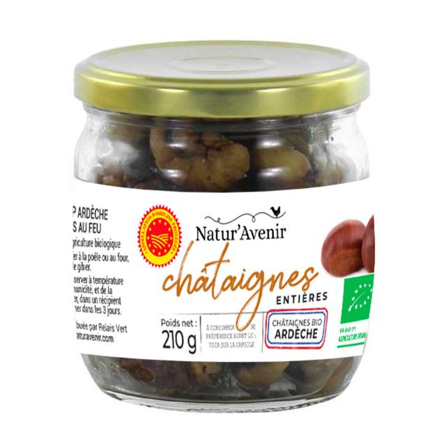 Chataignes marrons entiers AOP Ardèche 210g