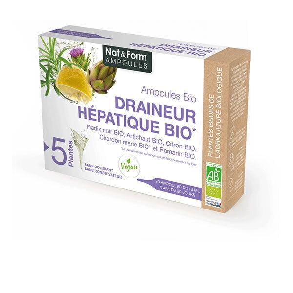 Draineur Hépatique Bio x 20 ampoules de 10mL