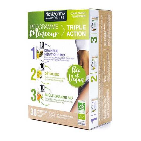 Programme minceur bio triple action - Pack de 30 ampoules