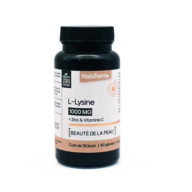 Lysine + Zinc et Vitamine C 60 gélules