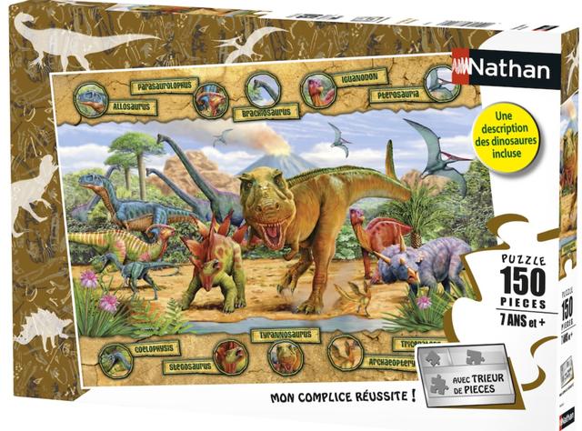 Puzzle Les espèces de dinosaures 150 pcs