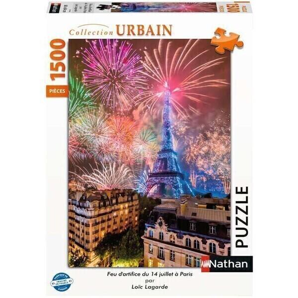 Puzzle Paris Feu artifice 1500 pcs