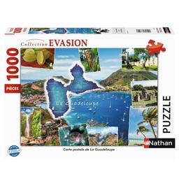 Puzzle 1000 pcs Collection Évasion Carte postale Guadeloupe