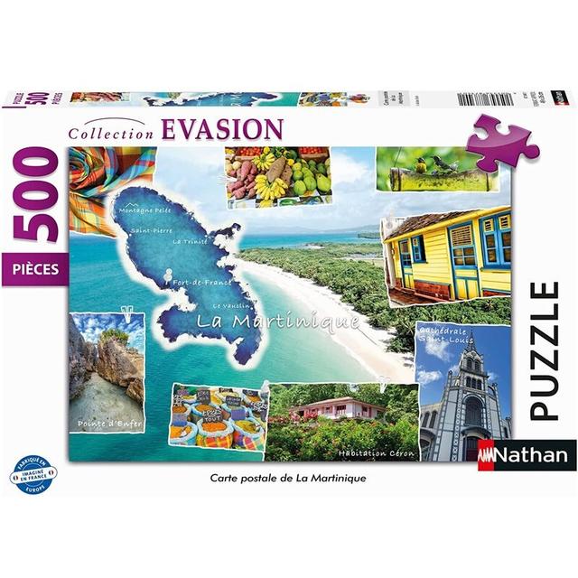 Puzzle 500 pcs Collection Évasion Carte postale Martinique