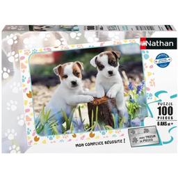 Puzzle 100 pcs Les petits Jack Russell - Nathan