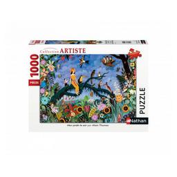 Puzzle n 1000 p - mon jardin le soir / alain thomas