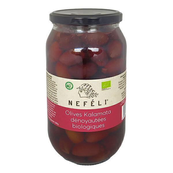 Olives noires Kalamata dénoyautées 970g