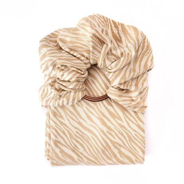 Sling bébé tissé, écharpe sans nœud, Zèbre Beige