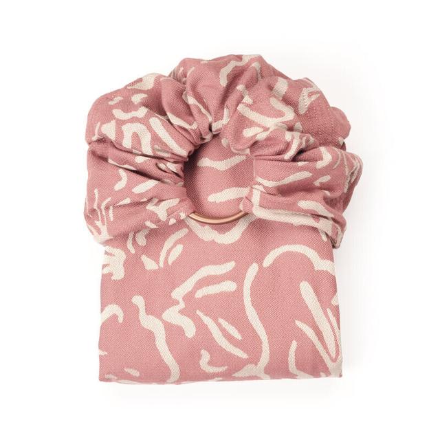 Sling bébé tissé, écharpe sans nœud, Jungle seaCell® Azalée Rose