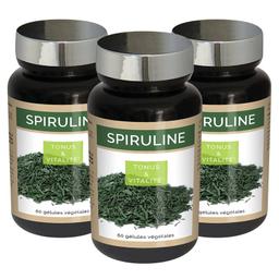 Spiruline - Anti-fatigue, vitalité, tonus - 3x60 gélules