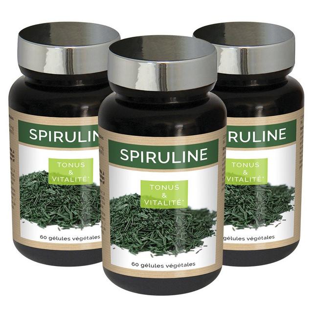 Spiruline - Anti-fatigue, vitalité, tonus - 3x60 gélules