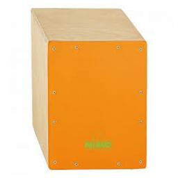 CAJON NINO 33cm, BOULEAU, FACADE ORANGE